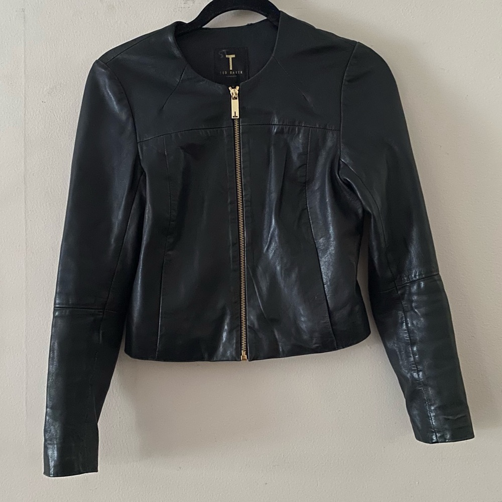 Ted Baker black leather jacket